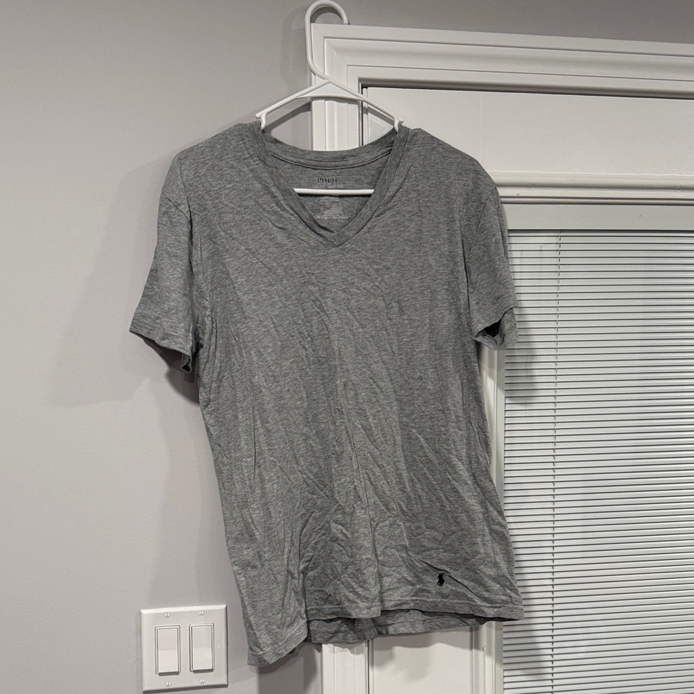 Polo Ralph Lauren Gray V-Neck Tee